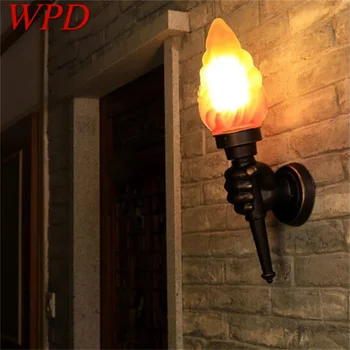 WPD Външни стенни аплици, лампи, класически фенер, творчески led Водоустойчива за домашен декор