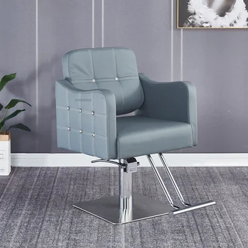 Скандинавските удобни фризьорски столове за фризьорски салон, мебелен лифт, на стол с въртяща се облегалка, коса стол за салон за красота