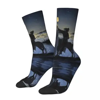 Креативен Отглеждане The Неопитомено С Принтом под формата на картина R246 най-Добрата покупка на Еластични Чорапи Забавно Новост