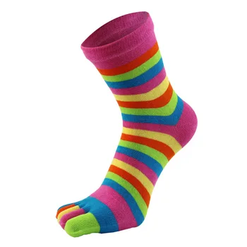 1 Чифт корейски забавни чорапи с пет пръста, пъстри шарени чорапи до щиколоток с принтом, дамски памучни чорапи Harajuku, дамски чорапи