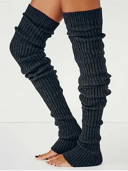 Дамски зимни възли гамаши, възли на една кука, чорапи до коляното
